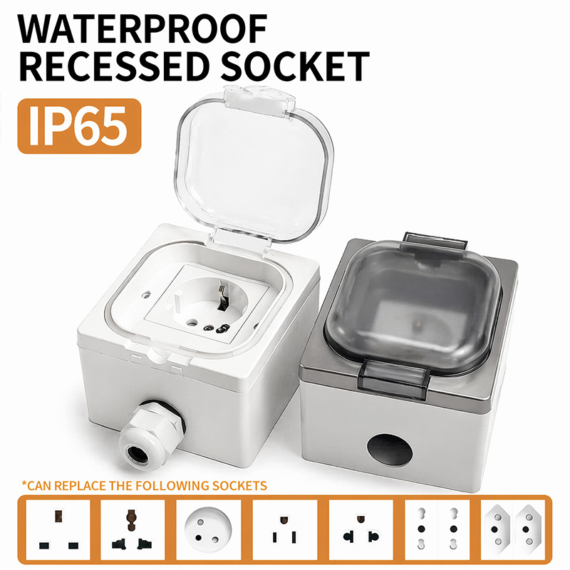 Outdoor Power Quincy - Caja de Conexiones Eléctrica Impermeable IP65