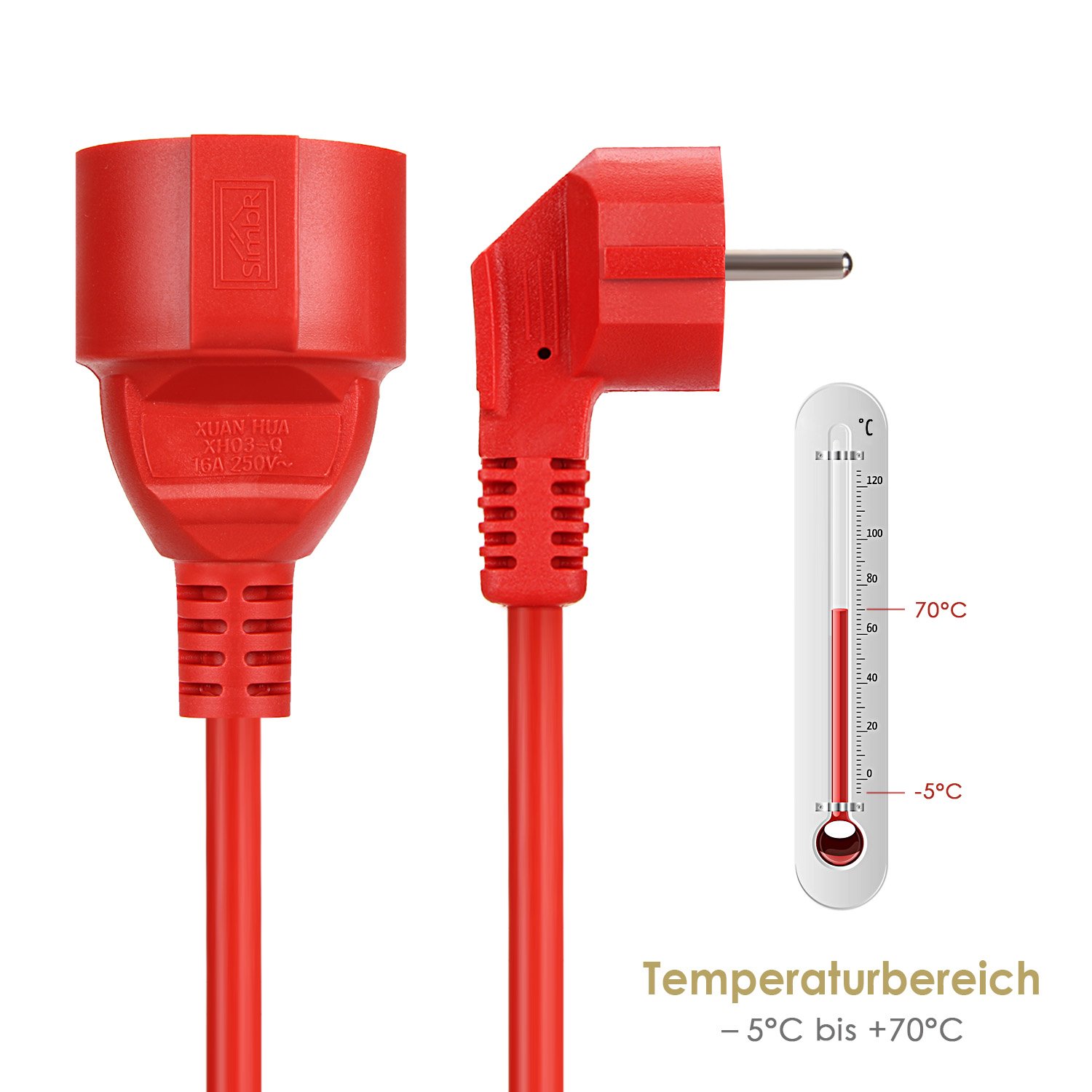 Outdoor Power Quincy - Cable de Extensión con Regleta de
