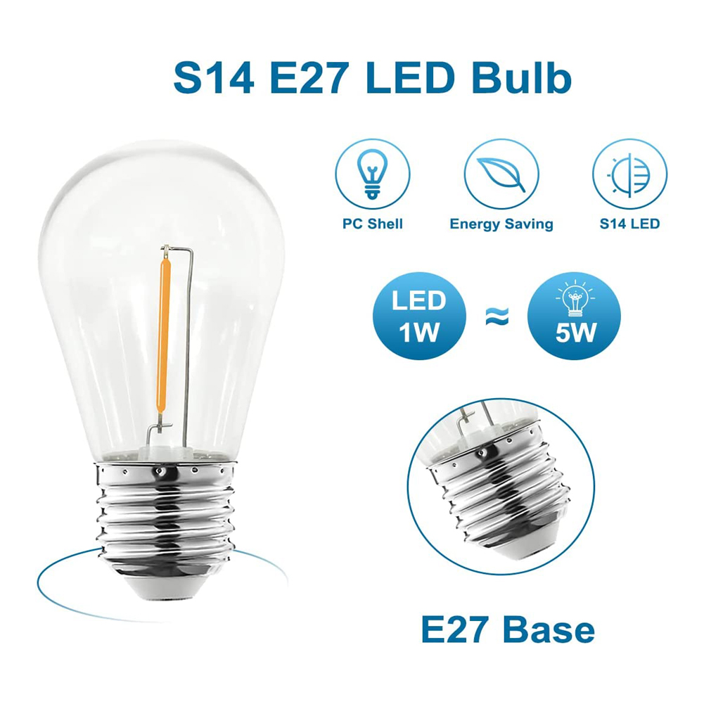 Bombilla LED de Filamento S14  - Outdoor Power Lead Cover reseña y precio
