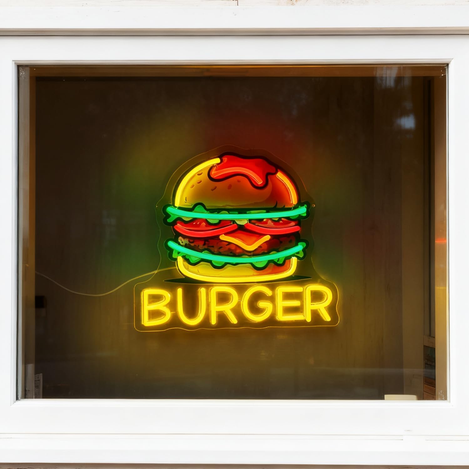 Letrero de Neón de Hamburguesa - Outdoor Kitchen Power reseña y precio