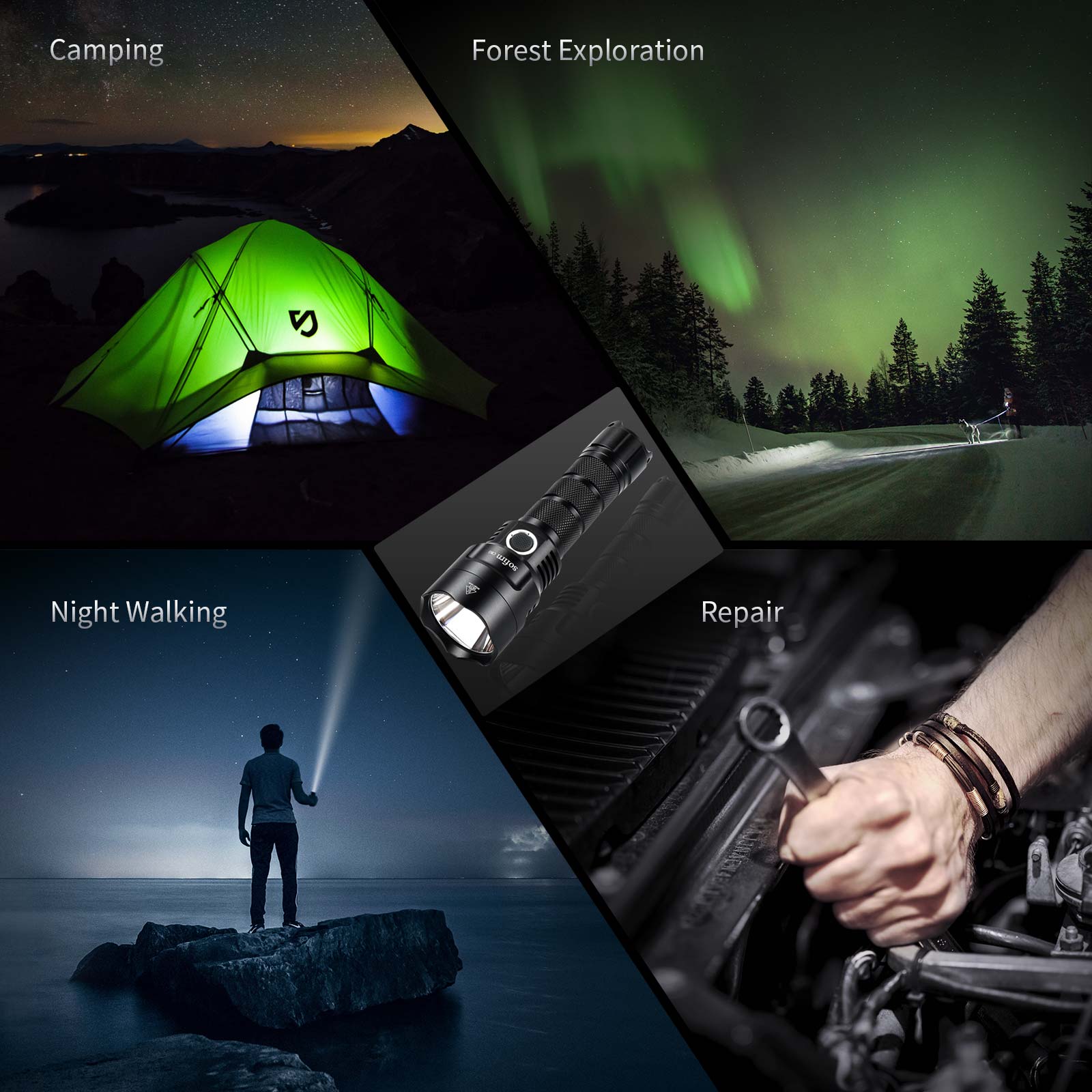 Linterna LED Potente SOFIRN C8 - Outdoor Power Group reseña y precio