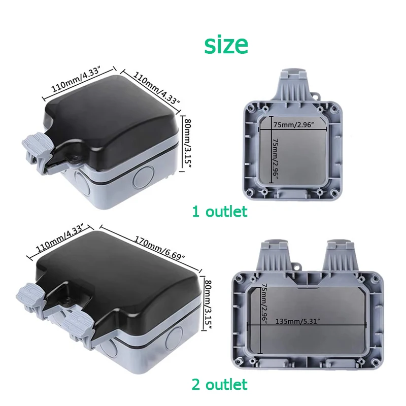 Enchufes impermeables de pared - Outdoor Power Quincy reseña y precio