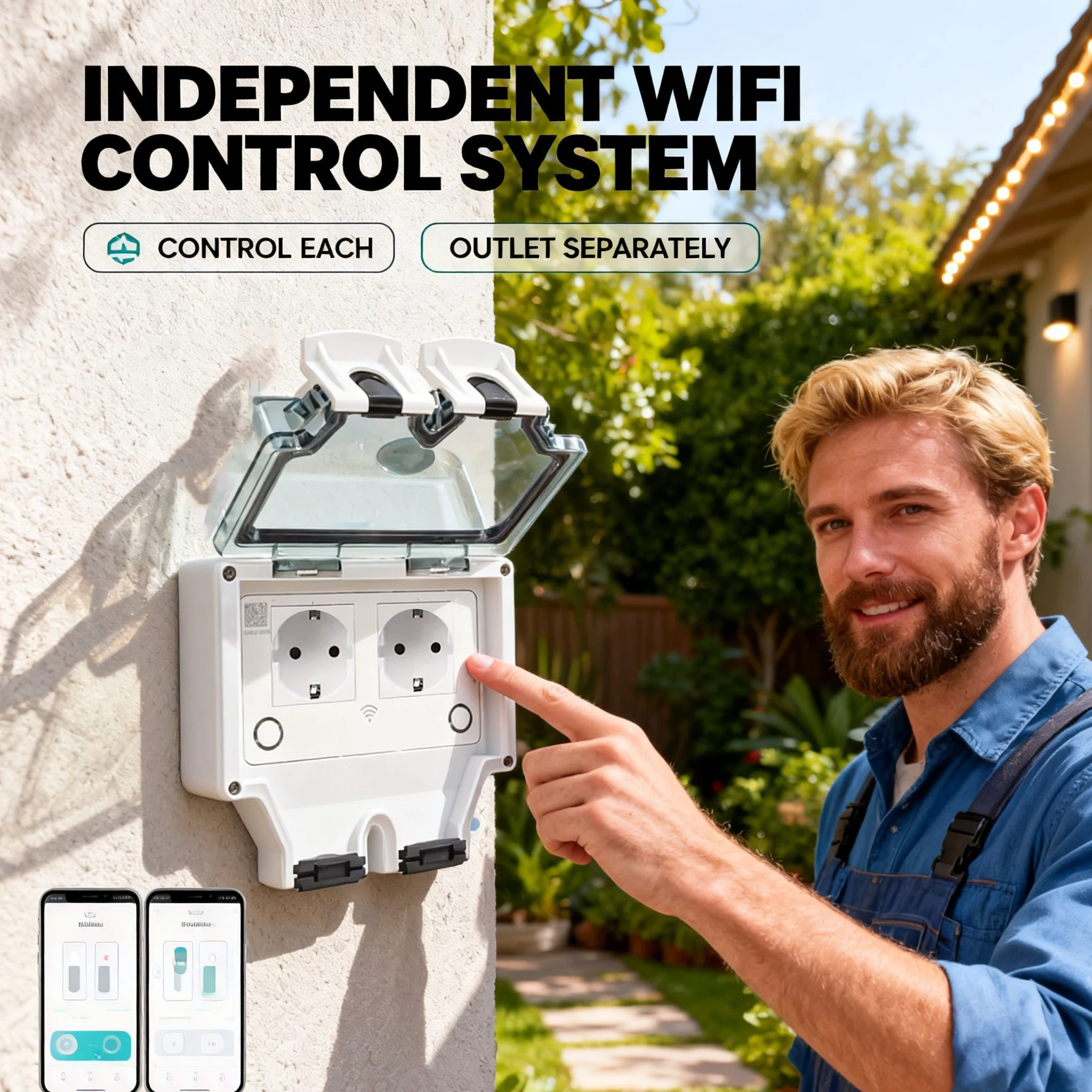 Toma de corriente de pared imp - Outdoor Power Quincy reseña y precio