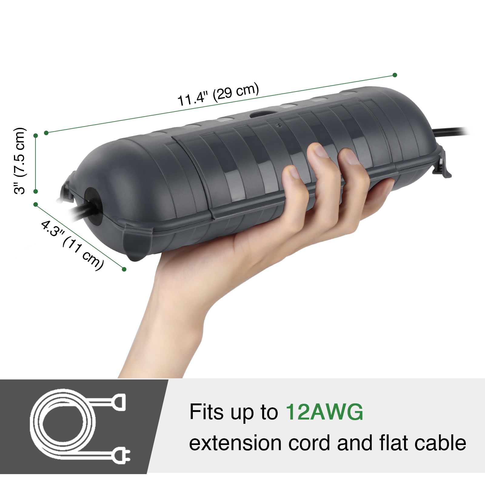 Caja de conexión impermeable p - Outdoor Power Lead Cover reseña y precio