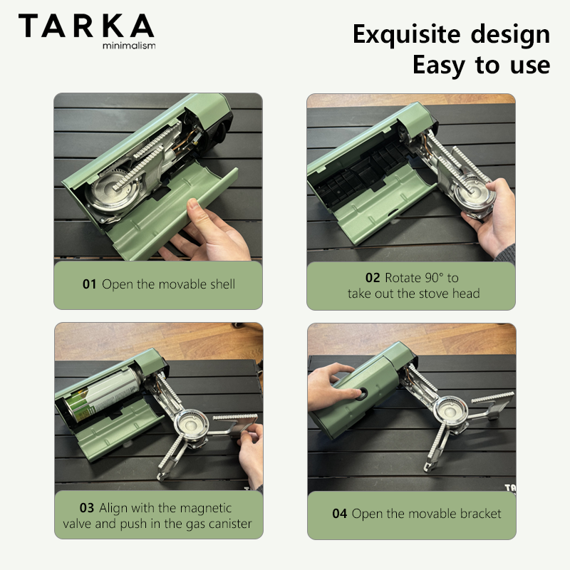Estufa de Cassette TARKA, estu - Outdoor Kitchen Power reseña y precio
